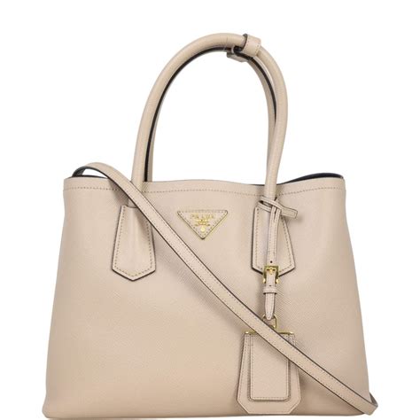 prada saffiano cuir double bag small